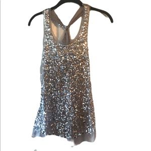 Sequined tank